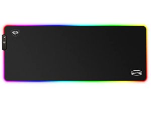 CP3 RGB Gaming Mouse Pad XXL 12 Lighting Modes Mouse Mat Large Anti-Slip Rubber Base and Waterproof PC Gaming Pad for Game and Work