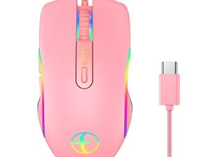 HXMJ Wired USB C Gaming Mice