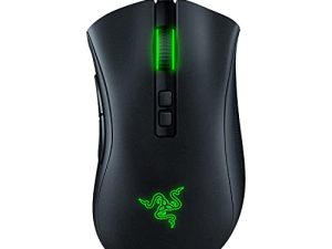 Razer DeathAdder V2 Gaming Mouse: 20K DPI Optical Sensor - Fastest Gaming Mouse Switch - Chroma RGB Lighting - 8 Programmable Buttons - Rubberized Side Grips - Classic Black