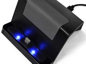 TNE - Switch Lite Charger Stand | Mini Charging Display Dock Station with USB Type C Port for Nintendo Switch/Switch Lite 2019 Portable Gaming System (Black)