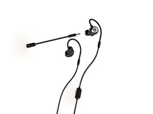 SteelSeries Tusq in-Ear Mobile Gaming Headset – Dual Microphone with Detachable Boom Mic – Ergonomic Suspension Design Earphones – for Mobile