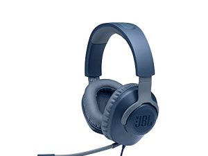 JBL Quantum 100 - Wired Over-Ear Gaming Headphones - Blue