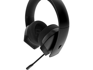 Alienware Stereo PC Gaming Headset AW310H: 50mm Hi-Res Drivers - Sports Fabric Memory Foam Earpads - Works with PS4