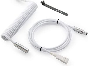 GunMjo Pro Custom Coiled USB C Cable for Gaming Keyboard