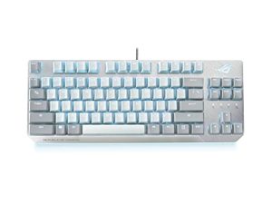 ASUS ROG Strix Scope NX TKL Moonlight White Wired Mechanical RGB Gaming Keyboard | ROG NX Red Linear Switches