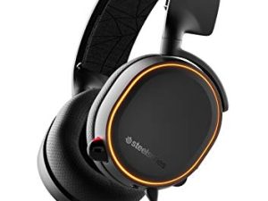SteelSeries Arctis 5 - RGB Illuminated Gaming Headset with DTS Headphone: X v2.0 Surround - for PC and PlayStation 4 - Black
