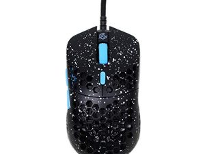 G-Wolves Hati S HTS Stardust 49g Ultra Lightweight Honeycomb Design Wired Gaming Mouse up to 16000 DPI - 3389 Performance Sensor - (Black)