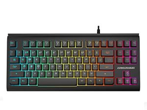 Rainbow LED Backlit 87 Keys Gaming Keyboard