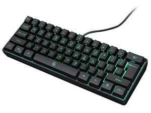 DGG K60 61 Keys RGB Backlit 60% Wired Gaming Keyboard