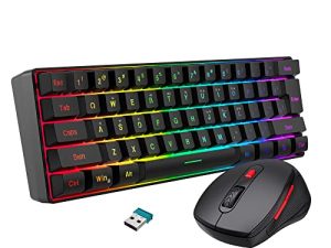 Snpurdiri 2.4G Wireless Gaming Keyboard and Mouse Combo