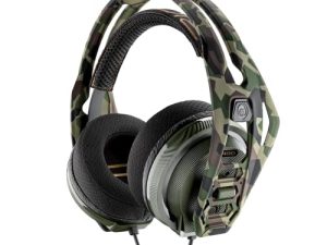 RIG 400HA Precision Audio and Chat Performance PC Gaming Headset with Removable Active Noise-Canceling Mic - Forest Camo