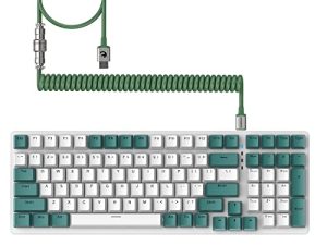 ZIYOULANG RK-K3 Wired Mechanical Gaming Keyboard 96% Ultra-Compact Click Sound with Number Pad NKRO Keyboard