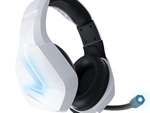Orzly Gaming Headset (White) for PC and Gaming Consoles PS5