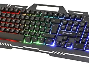 Manhattan Wired Membrane Gaming Keyboard –with Backlit RGB LED