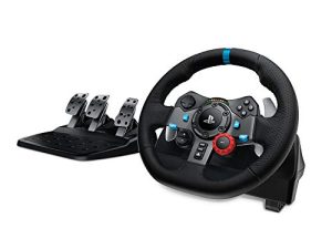 Logitech G Dual-Motor Feedback Driving Force G29 Gaming Racing Wheel with Responsive Pedals for PlayStation 5