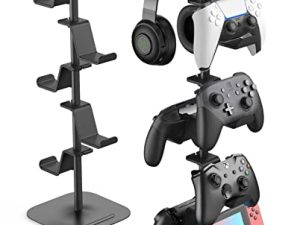MiiKARE Controller Holder 6 Tiers with Headphone Holder