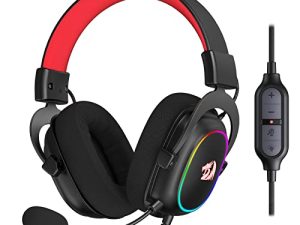 Redragon H510 Zeus-X RGB Wired Gaming Headset - 7.1 Surround Sound - 53MM Audio Drivers in Memory Foam Ear Pads w/Durable Fabric Cover- Multi Platforms Headphone - USB Powered for PC/PS4/NS