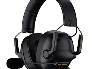 SENZER SG500 Surround Sound Pro Gaming Headset with Noise Cancelling Microphone - Detachable Memory Foam Ear Pads - Portable Foldable Headphones for PC