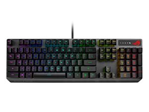 ASUS Mechanical Gaming Keyboard - ROG Strix Scope RX | Red Optical Mechanical Switches | USB 2.0 Passthrough | 2X Wider Ctrl Key for Greater FPS Precision | Aura Sync
