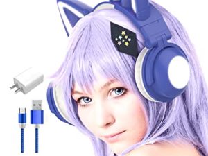 Wireless Cat Ear Headphones (7 Color Changing) with & 3.5mm Jack