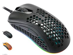EQEOVGA D10 RGB Lightweight Gaming Mouse Honeycomb Mouse PMW3325 10000DPI Optical Sensor