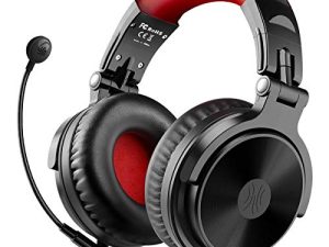 OneOdio Bluetooth Over Ear Headphones with 110Hrs Playtime Wired Gaming Stereo Headsets with Boom Mic for PS4