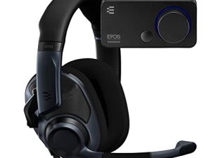 EPOS Audio Limited Edition PC Gaming Audio Bundle with H6PRO Open Acoustic Gaming Headset (Sebring Black) and GSX 300 External Audio Card (Black)