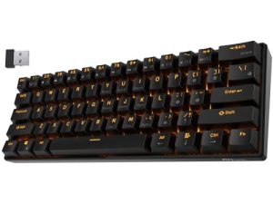 RK ROYAL KLUDGE RK61 Wireless 60% Triple Mode BT5.0/2.4G/USB-C Mechanical Keyboard