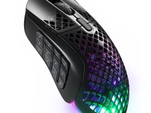 SteelSeries Aerox 9 Wireless – Ultra-Lightweight Wireless Gaming Mouse – 18000 CPI – TrueMove Air Optical Sensor - Water Resistant– 180 Hour Battery – 18 Programmable Buttons