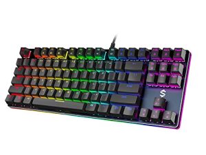Black Shark RGB Mechanical Gaming Keyboard LED Backlit Wired Keyboard with Blue Switches