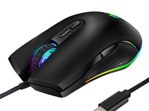 HXMJ RGB LED Gaming Mice