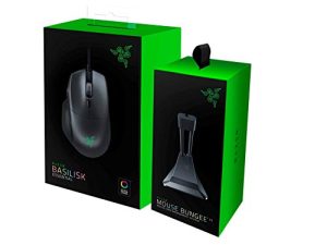 Razer Basilisk Essential Gaming Mouse + Mouse Bungee Bundle: Classic Black