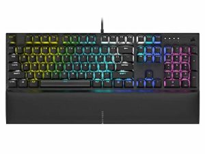 Corsair K60 RGB Pro SE Mechanical Gaming Keyboard - CHERRY Mechanical Keyswitches - Durable AluminumFrame - Customizable Per-Key RGB Backlighting - PBT Double-Shot Keycaps - Detachable Palm Rest