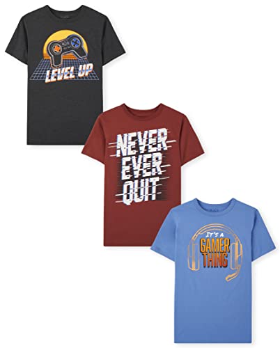 The Children's Place Boys' Short Sleeve Graphic T-Shirt 3-Pack The Children's Place Boys' Short Sleeve Graphic T-Shirt 3-Pack