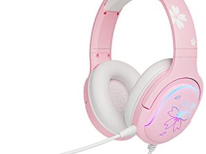 Sakura Pink Cherry Blossoms Gaming Headset