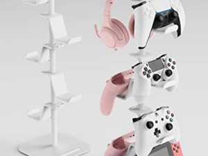 MiiKARE Controller Holder 6 Tiers with Headphone Holder