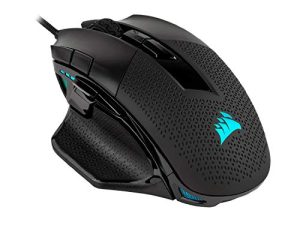 Corsair Nightsword RGB - Comfort Performance Tunable FPS/MOBA Optical Ergonomic Gaming Mouse with Backlit RGB LED