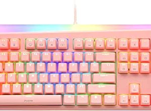 i-rocks K71M Mechanical Gaming Keyboard with Media Control Knob (Gateron Blue Switches