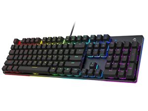 Black Shark RGB Mechanical Gaming Keyboard LED Backlit Wired Keyboard with Blue Switches