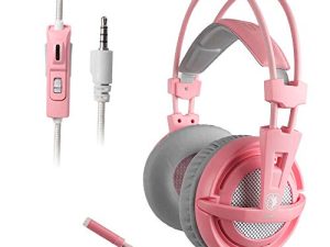 SUPSOO Pink Gaming Headset for Xbox One