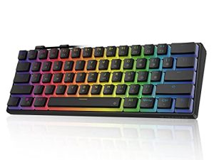 Tezarre TK61 60% Hotswap Mechanical Gaming Keyboard with PBT Pudding Keycaps
