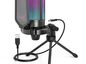FIFINE Gaming USB Microphone for PC PS5