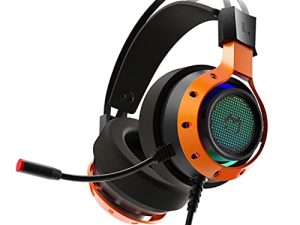 WIZMAX PC Gaming Headset MH2 - RGB USB Wired Gaming Headset with Microphone. Virtual 7.1 Surround Sound
