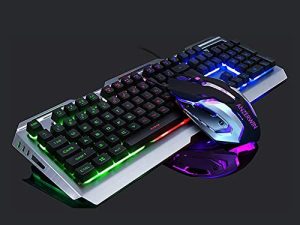 RGB Keyboard and Mouse Combo Wired Backlit Keyboard