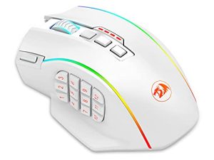 Redragon M901 Gaming Mouse RGB Backlit MMO 16 Macro Programmable Buttons 16000 DPI for Windows PC Computer (Wireless