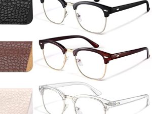 racico Computer Blue Light Blocking Glasses 3 pack Blue Light Glasses Men Women