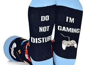 Men Funny Gaming Football Guitar Reading Retired Socks Birthday Christmas Gift for Dad Teen Boyfriend