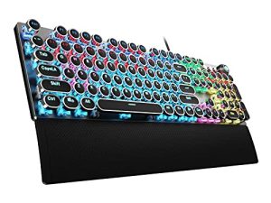 AULA F2088 Typewriter Style Mechanical Gaming Keyboard Blue Switch