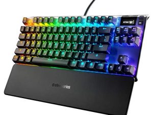 SteelSeries Apex Pro TKL Mechanical Gaming Keyboard – World’s Fastest Mechanical Switches – OLED Smart Display – Compact Form Factor – RGB Backlit