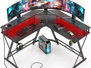 HYTXEN Gaming Desk with Led Lights